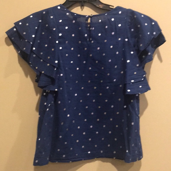 J CrewJeans Ruffle-Flutter Blouse - Picture 5 of 6